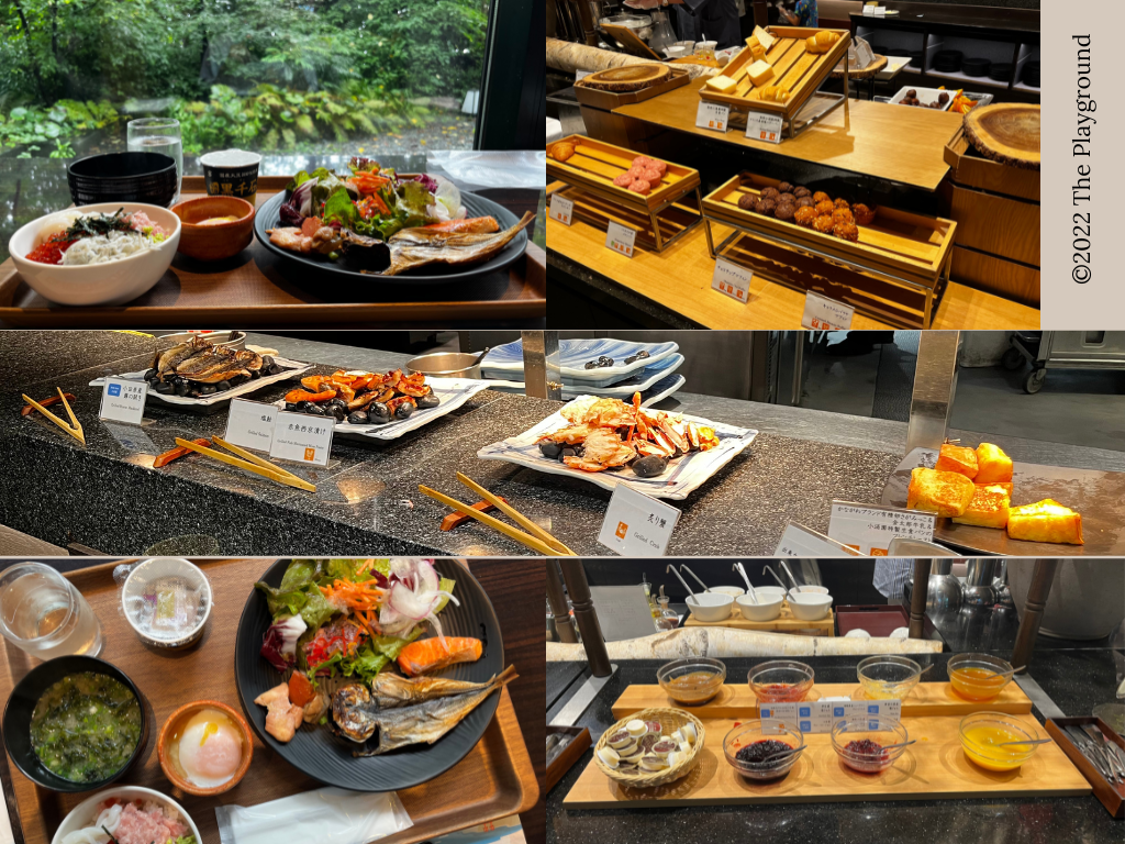 Breakfast buffet at Hakone Kowakien Tenyu