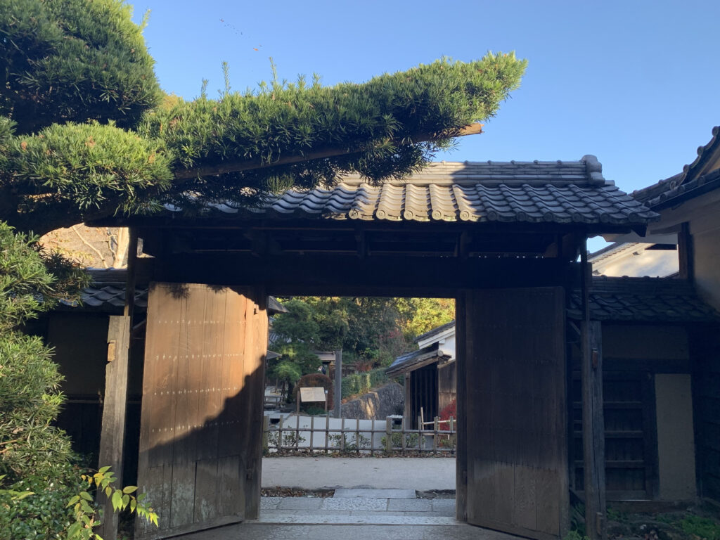 Entrance of old house in Kawasaki Municipal Japanese Folk House Garden